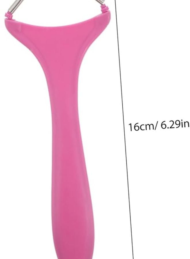 Pink Handheld Face Epilator For Women Gentle Spring Design Portable Hair Remover - Image 2